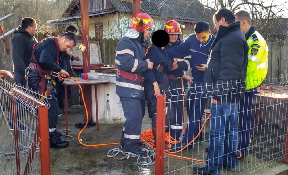 A fost salvată la timp de pompieri