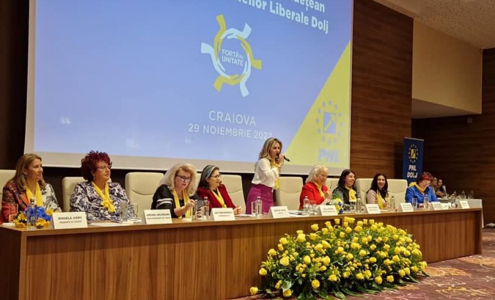 Adela Gherghe, primarul comunei Malu Mare, aleasă președinte al Organizației Femeilor Liberale a PNL Dolj