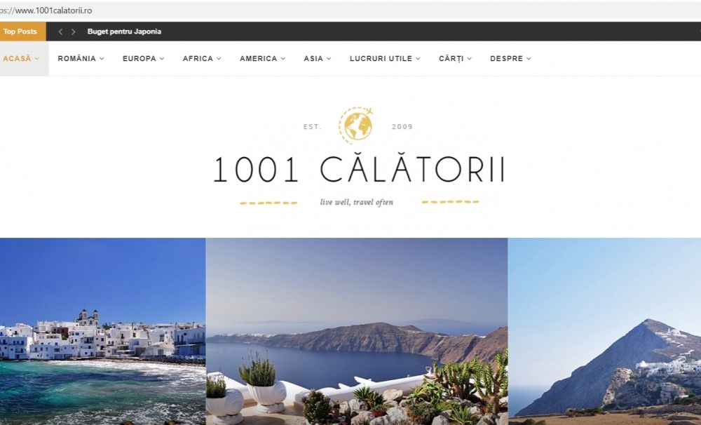 Cel mai bun blog pentru călătorii din 2019?