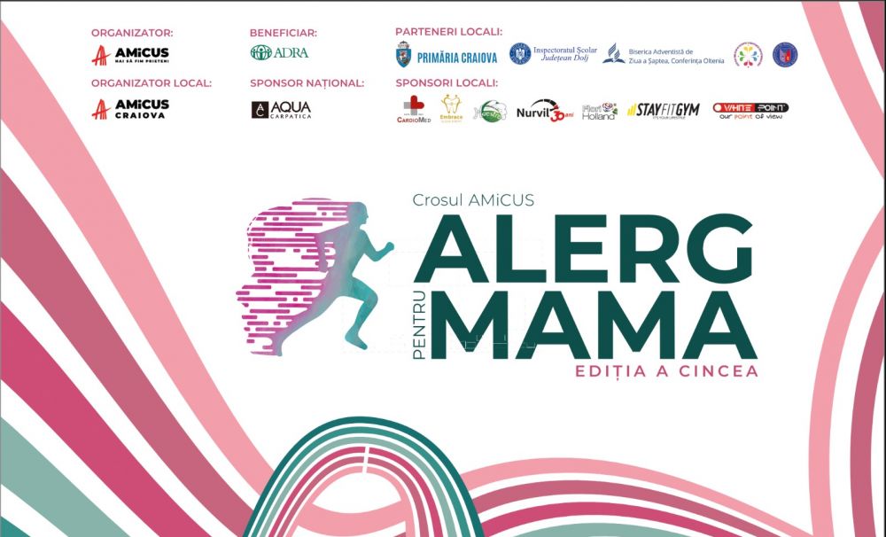 Crosul caritabil „Alerg pentru mama” se organizează în Craiova
