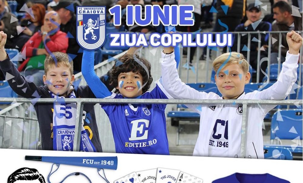 Colecția pentru copii - Colecția leuț FCU 2020! FC Universitatea Craiova lansează o nouă gamă de produse de la 1 iunie
