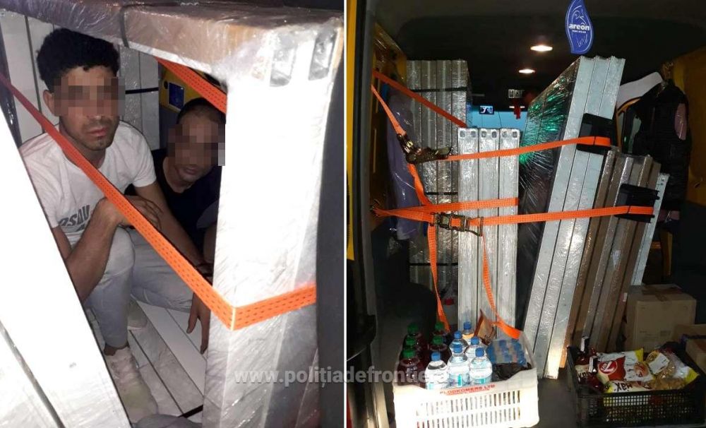 Doi sirieni, ascunși printre profile din termopan, depistaţi la P.T.F. Calafat