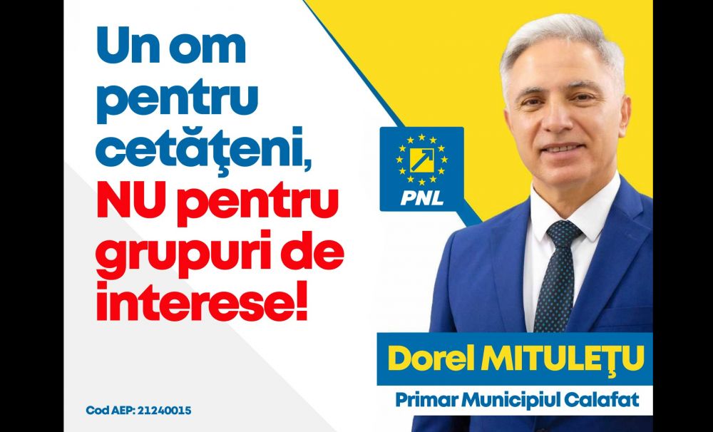 Dorel Mitulețu: Construim împreună Municipiul Calafat!