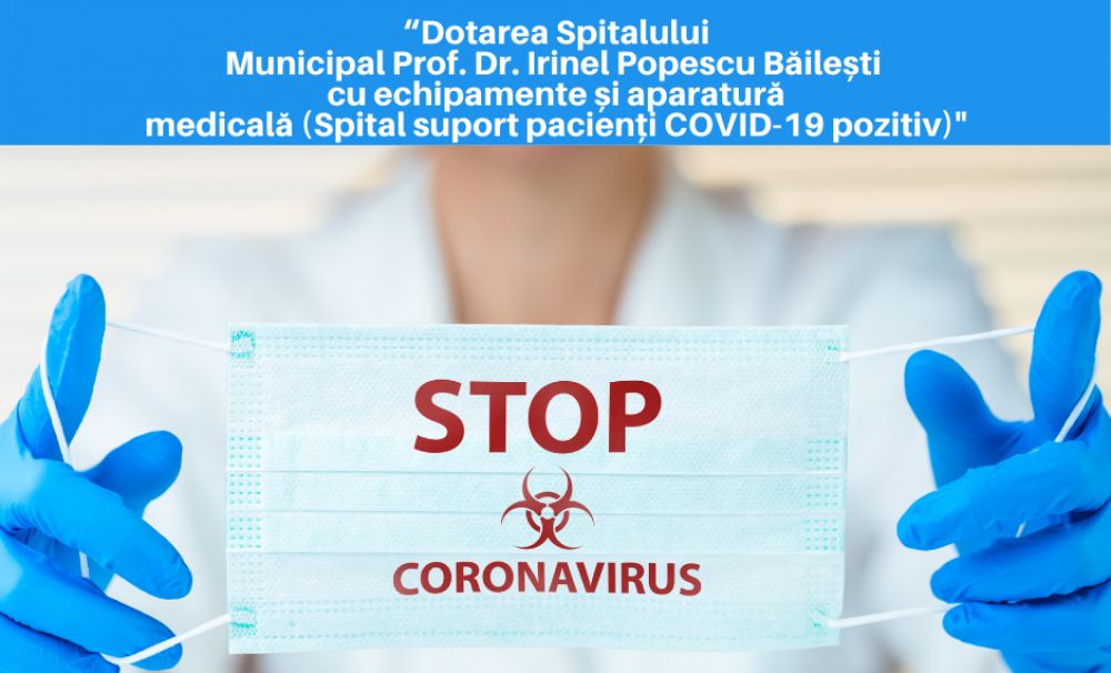 Dotări la Spitalul Municipal din Băileşti, în lupta cu COVID19