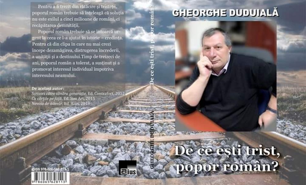 Gheorghe Duduială vă invită la o lansare inedită de carte: De ce ești trist, popor român?