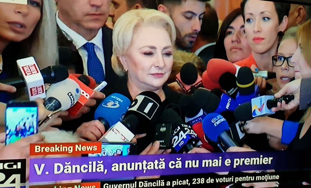 Guvernul Dăncilă a fost demis prin moțiunea inițiată de PNL. PSD nu va mai propune un alt premier
