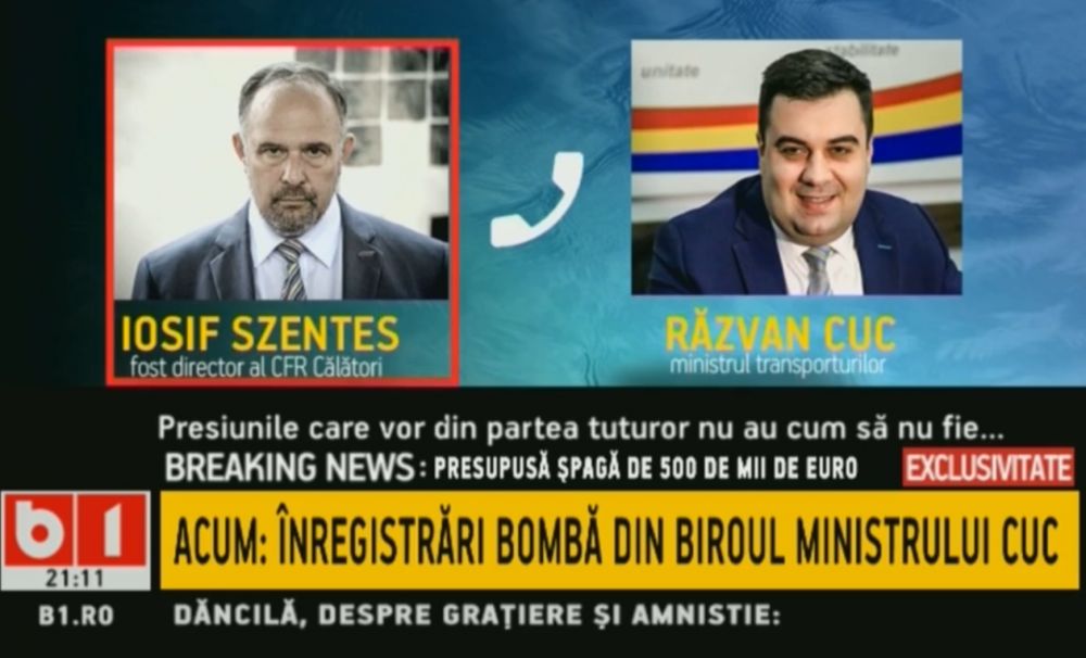 ÎNREGISTRARE BOMBĂ cu RĂZVAN CUC: 500.000 euro valorează funcția de director CFR Călători