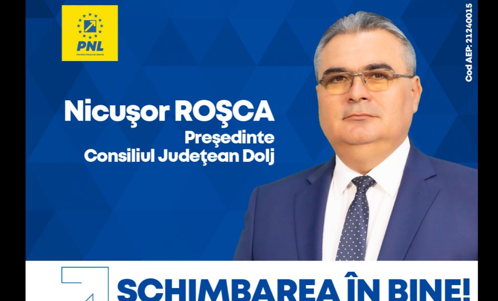 Nicușor Roșca, candidatul Partidului Național Liberal la funcția de președinte al Consiliului Județean Dolj
