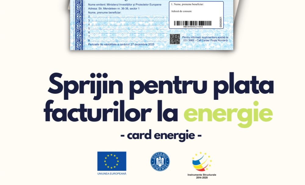 Poșta Română: A început tranșa a doua a Programului Cardul de energie