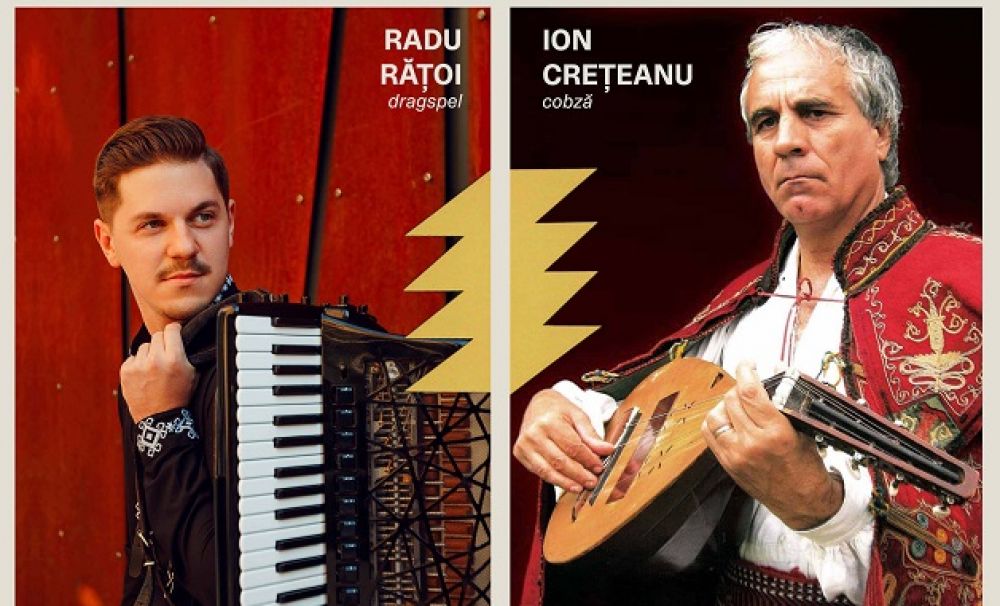 Rapsodul Ion Crețeanu, în recital la ICR Stockholm, alături de acordeonistul Radu Rățoi