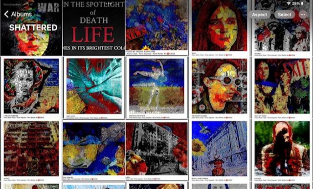 Shattered/Spulberat – expoziție Oana Maria Cajal la Teatrul Național Marin Sorescu Craiova