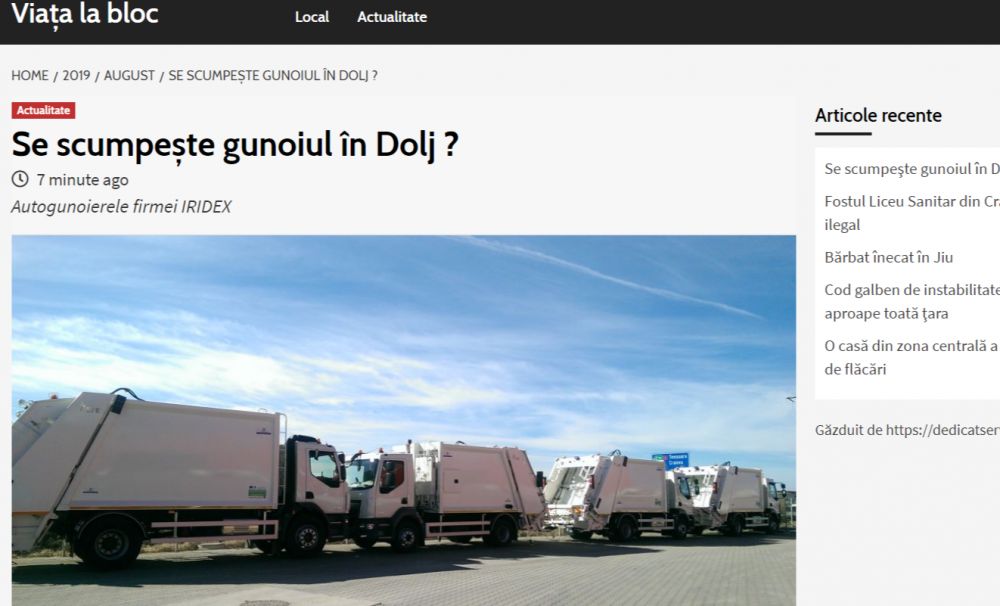 Viața la bloc: Se scumpeşte gunoiul în Dolj?