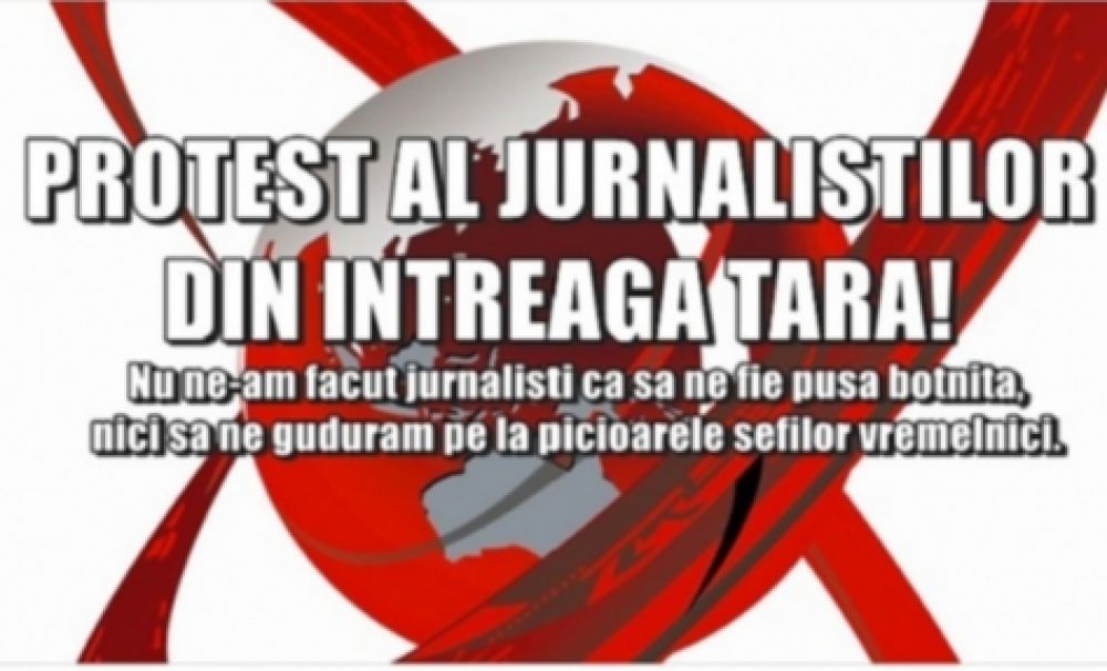 Zeci de jurnaliști protestează împotriva Trustului Realitatea Media. Colegii de breaslă se solidarizează